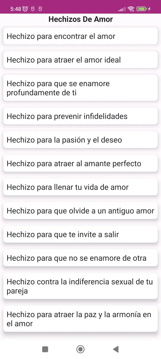 Hechizos de Magia Blanca | Indus Appstore | Screenshot