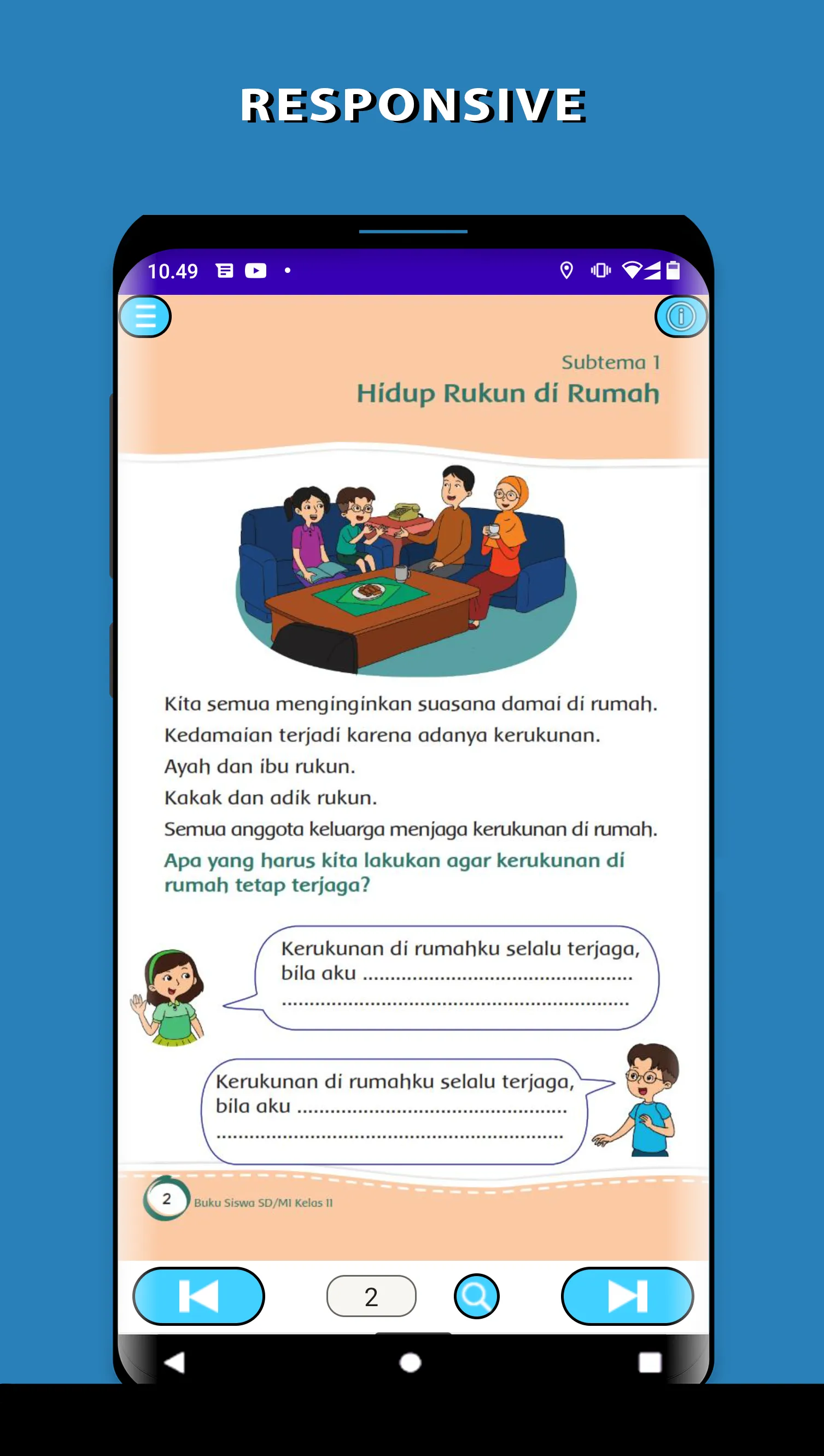 Kelas 2 Tema 1 Hidup Rukun | Indus Appstore | Screenshot