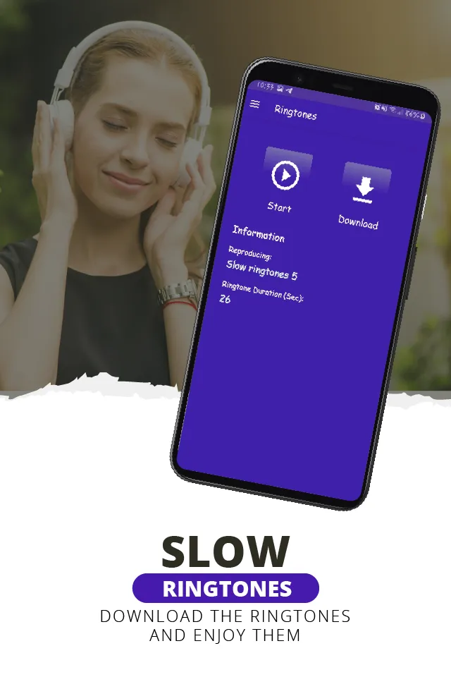 Slow ringtones, slow sounds | Indus Appstore | Screenshot