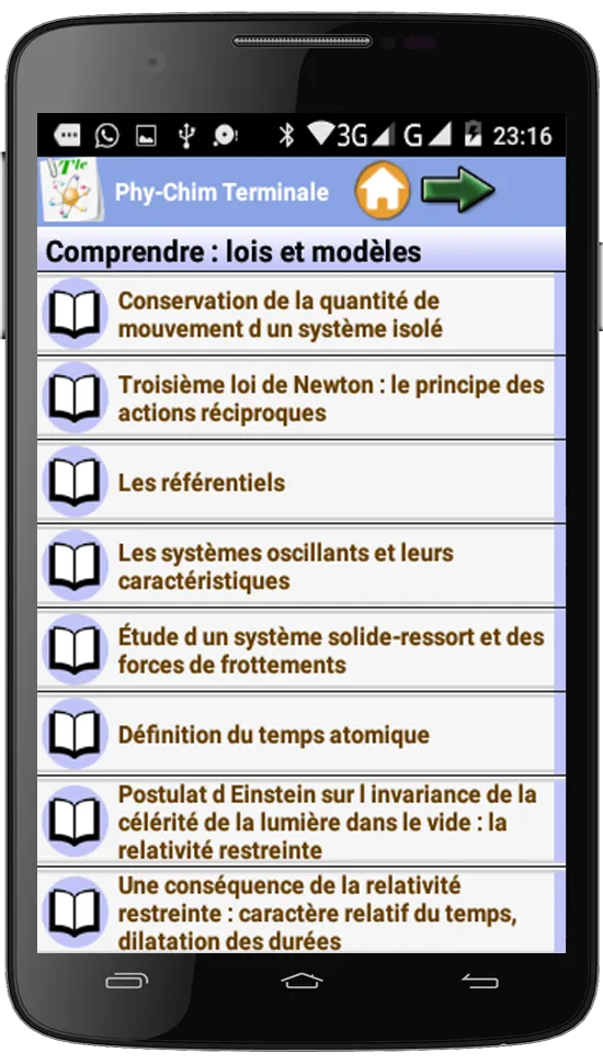 Physique Chimie Terminale | Indus Appstore | Screenshot