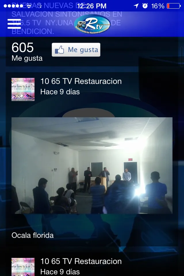 Radio TV Restauracion | Indus Appstore | Screenshot