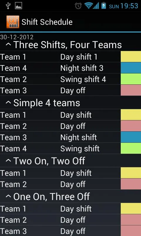 Shift Schedule + Alarm Clock | Indus Appstore | Screenshot