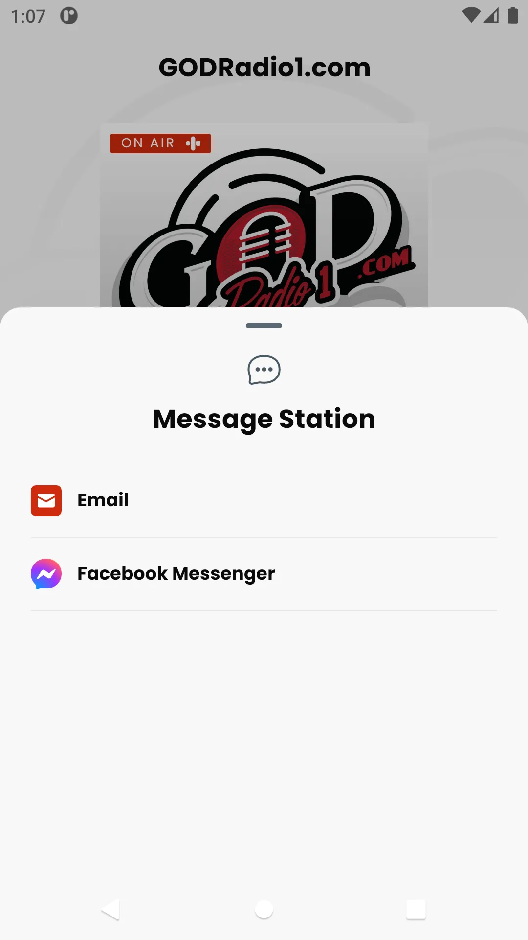 GODRadio1.com | Indus Appstore | Screenshot