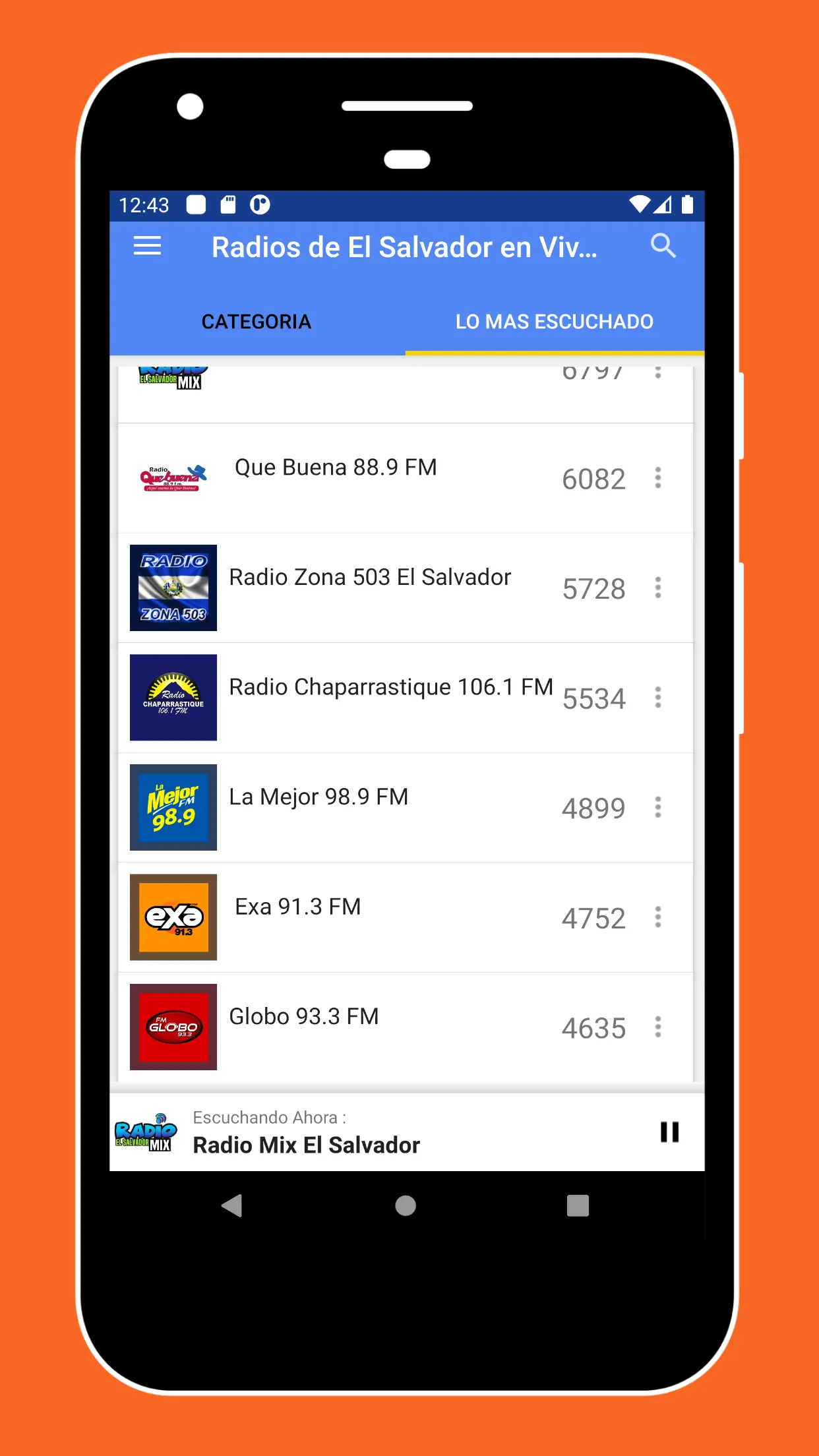 Radio El Salvador + Radio FM | Indus Appstore | Screenshot