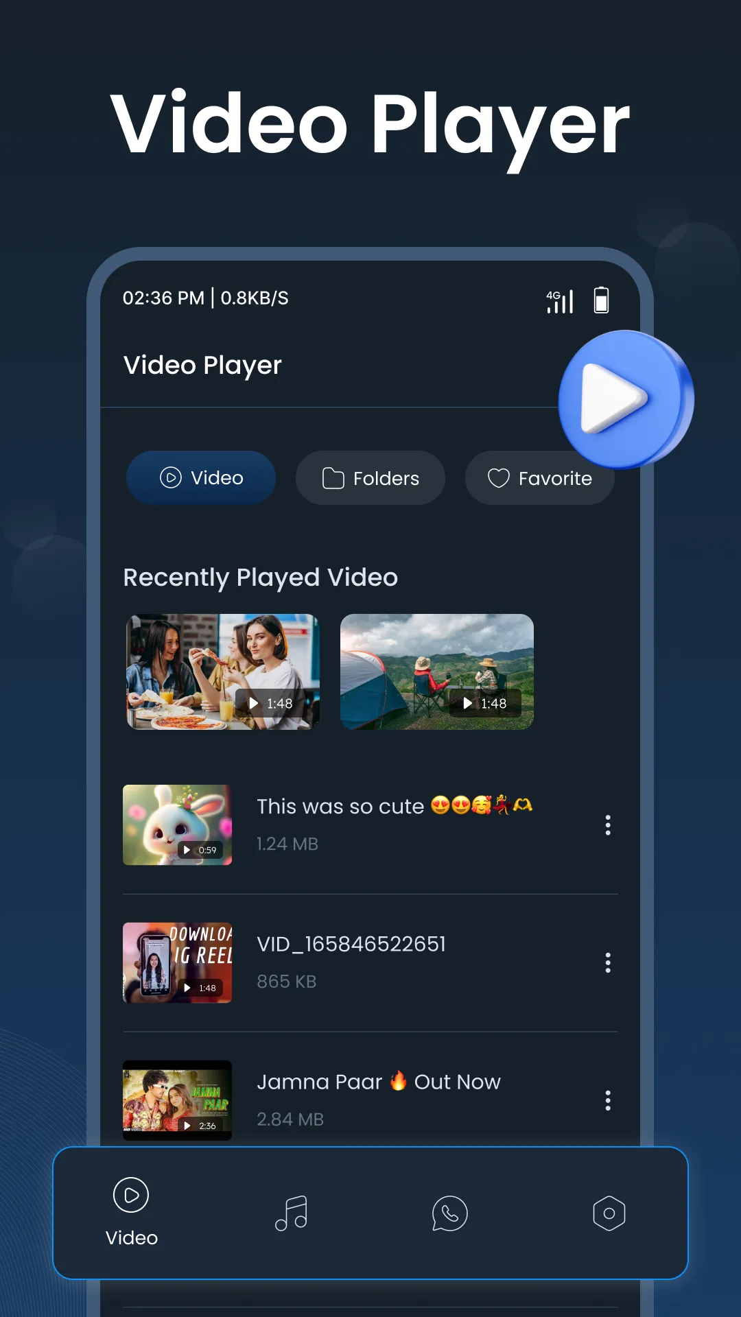 Full Screen HD Video Player | Indus Appstore | Screenshot