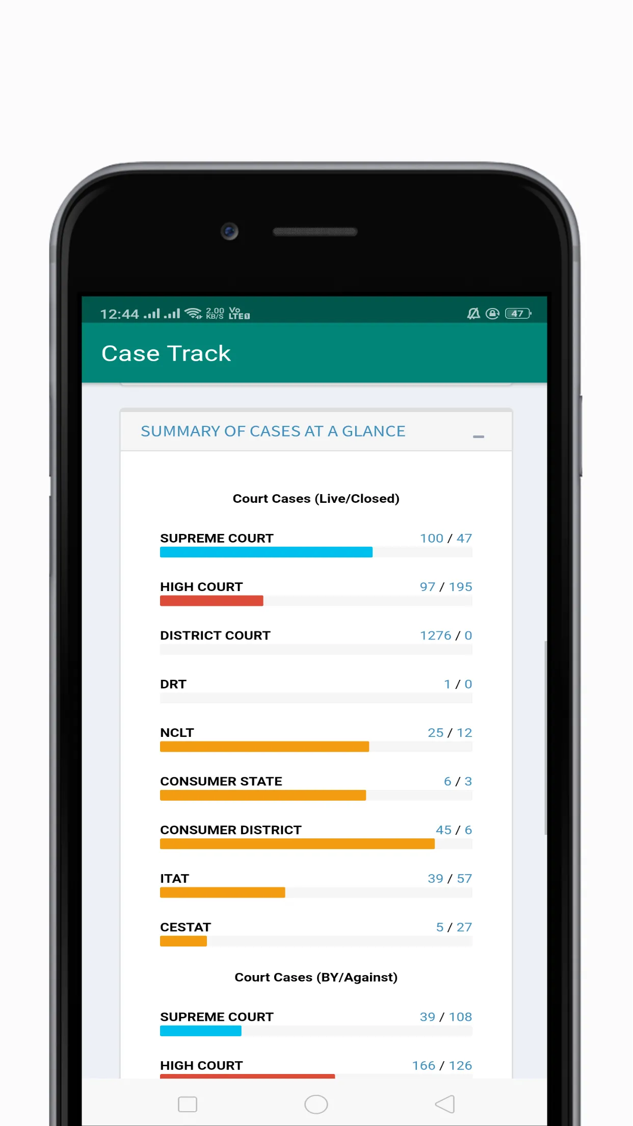 CaseTrack | Indus Appstore | Screenshot