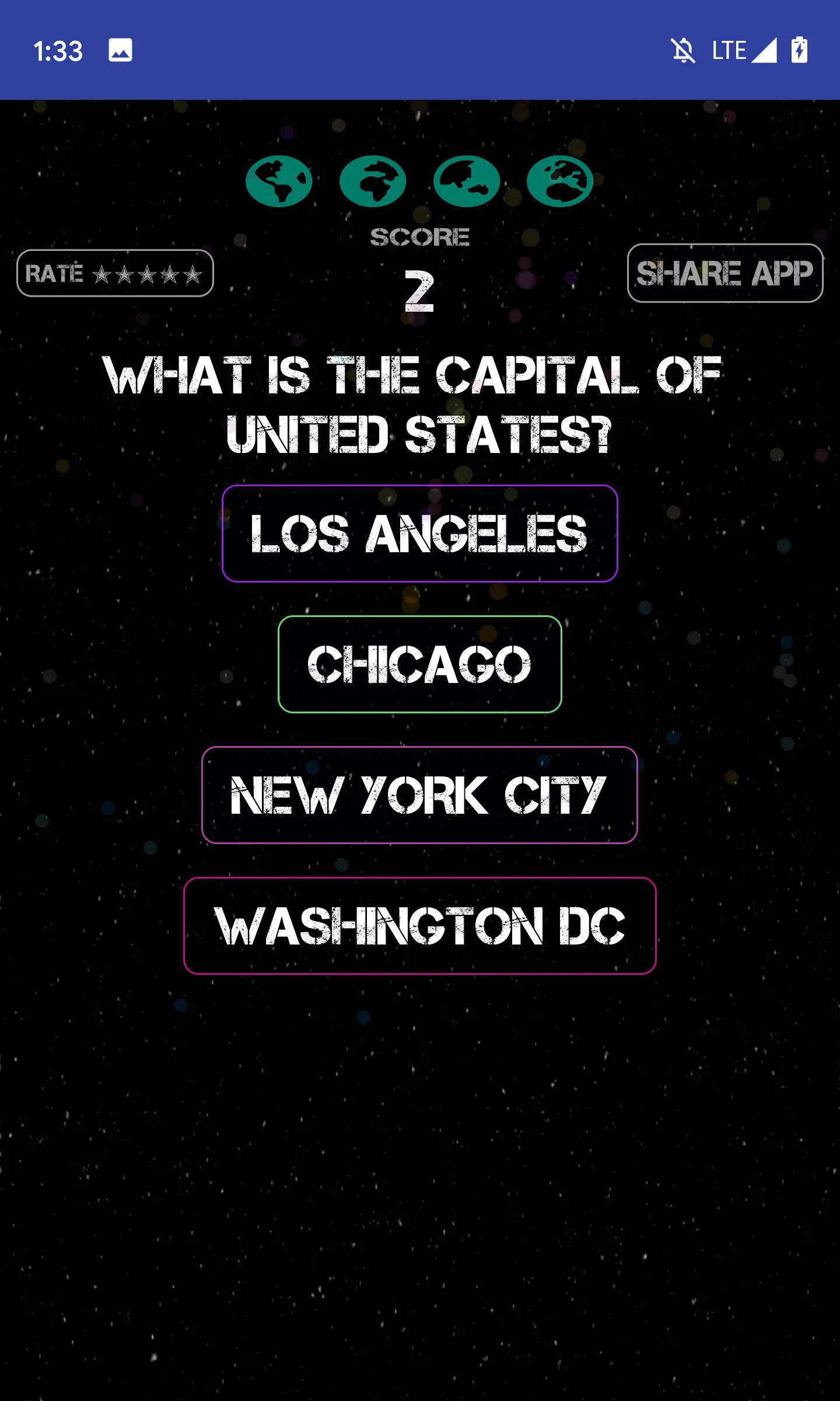 World Capitals Fun Quiz Game | Indus Appstore | Screenshot