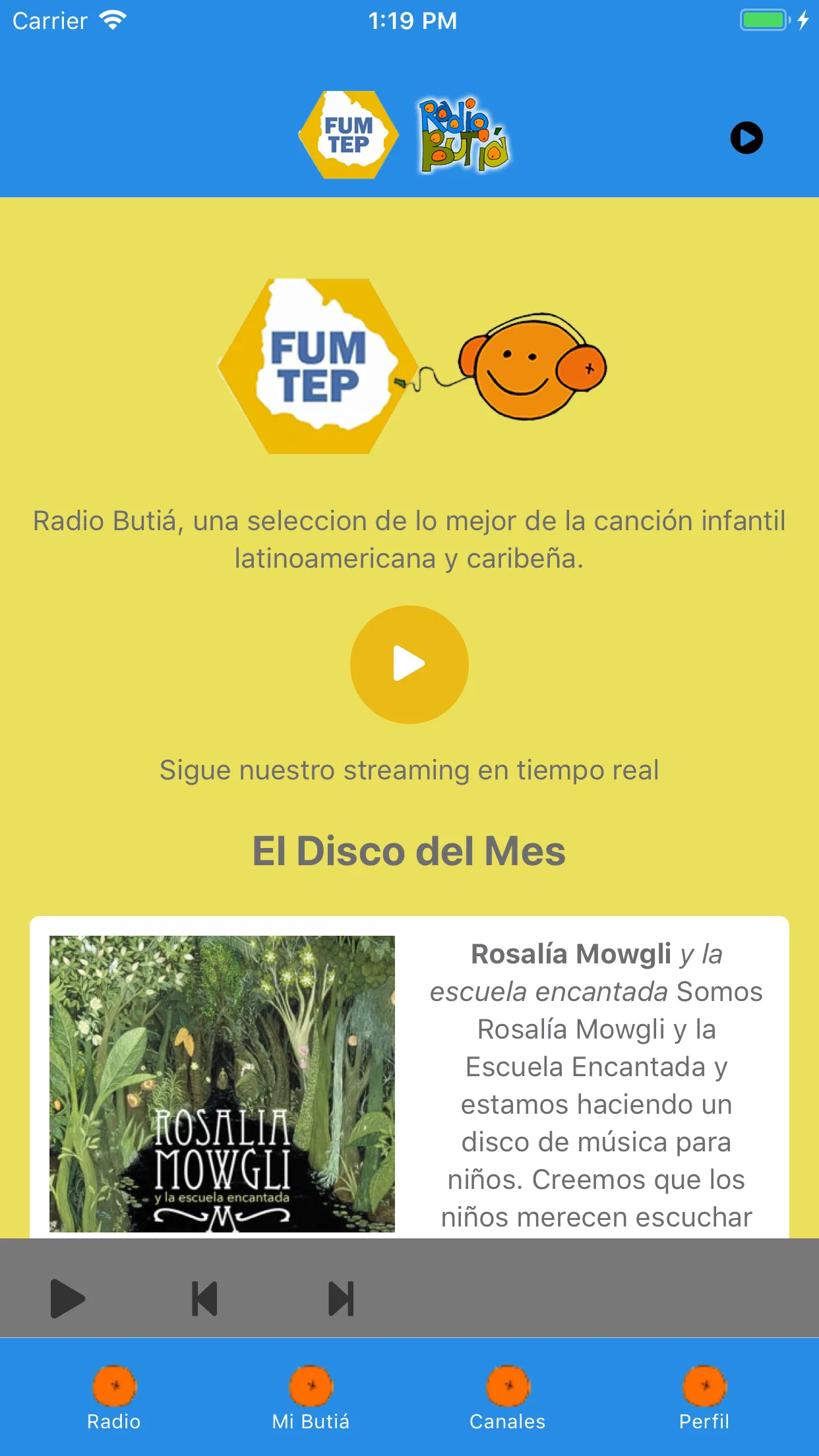 FUM-TEP - Radio Butiá | Indus Appstore | Screenshot