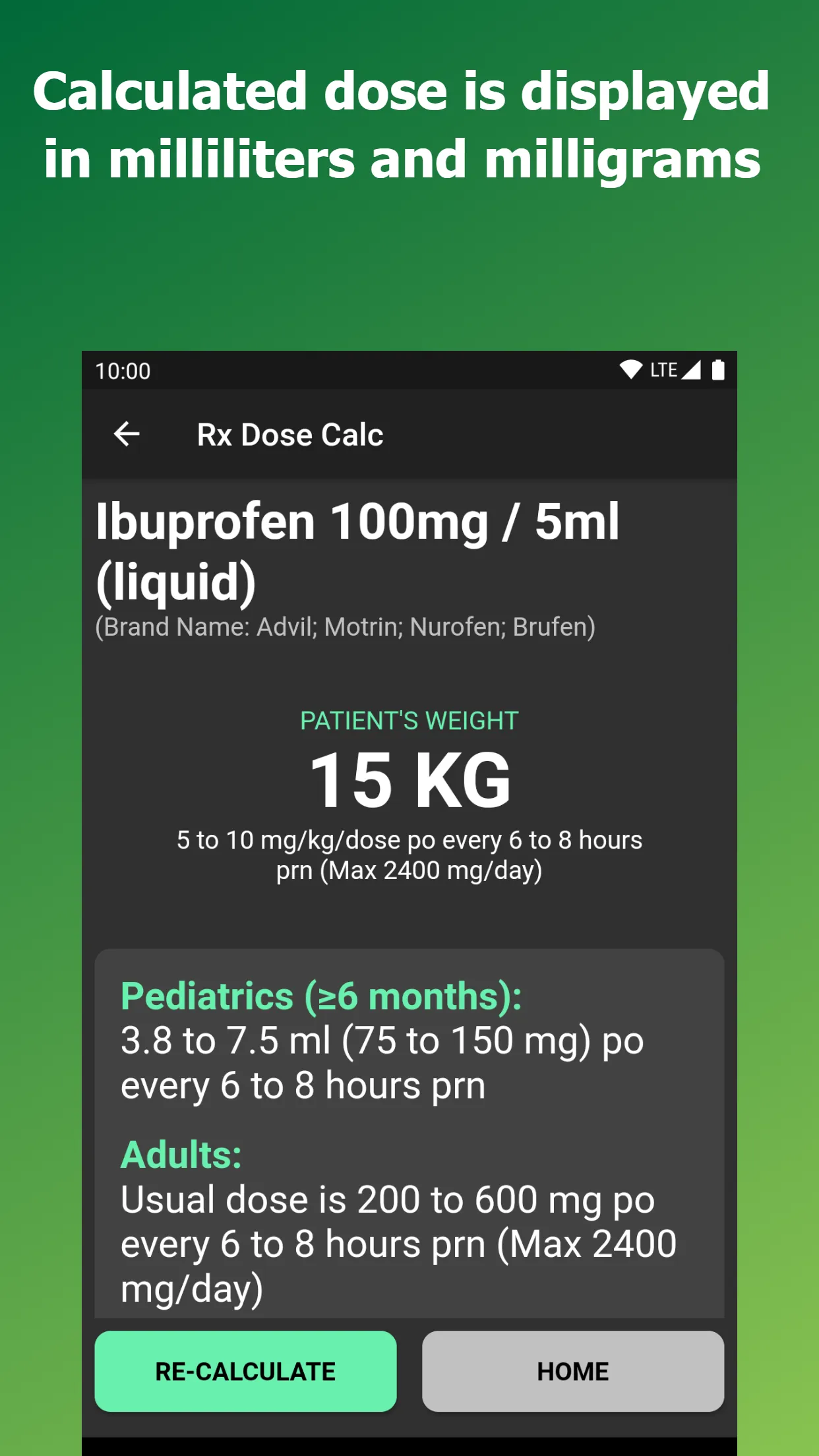 Pediatric Dose Calculator | Indus Appstore | Screenshot