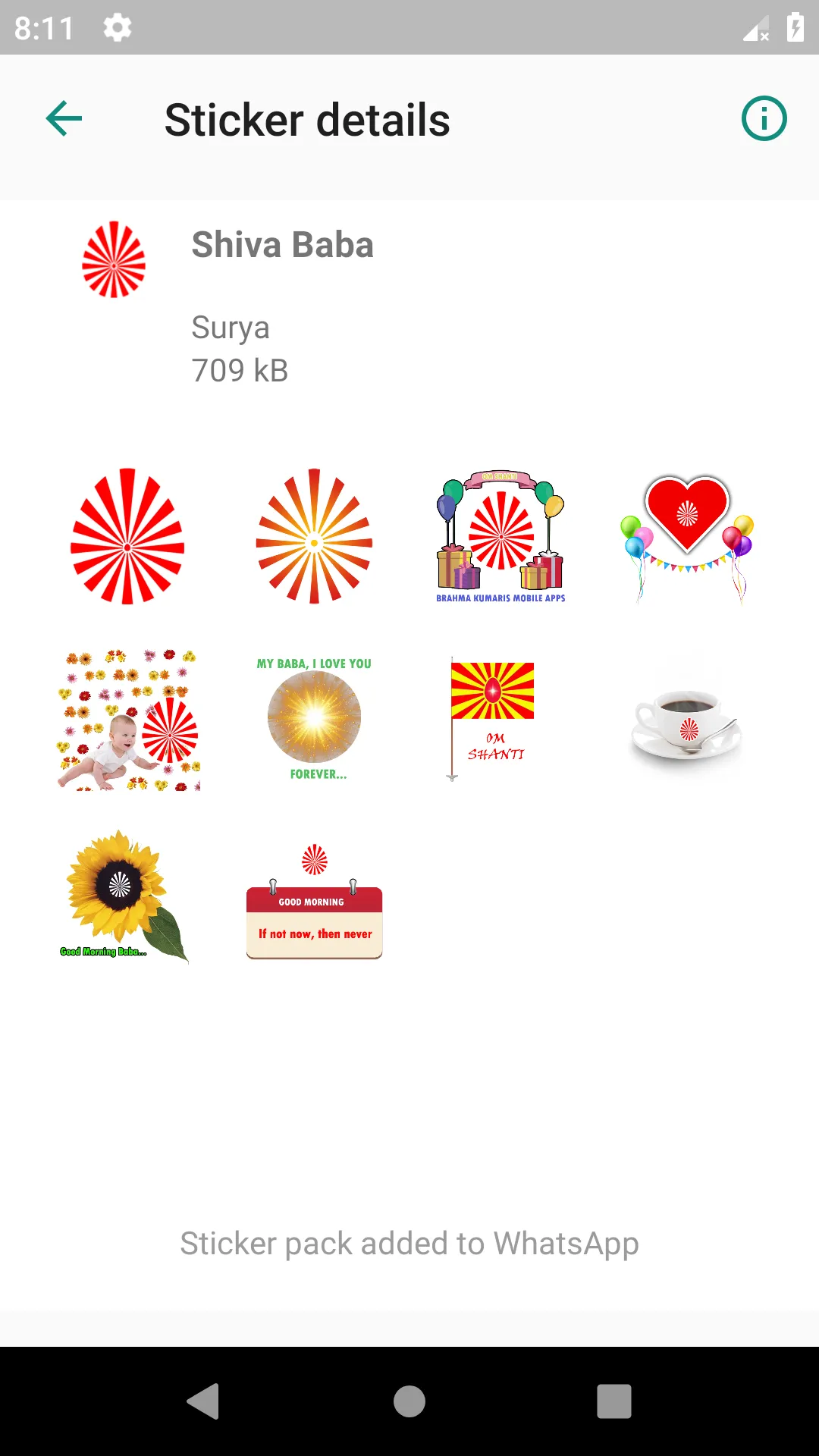 WAStickerApps - Brahma Kumaris | Indus Appstore | Screenshot