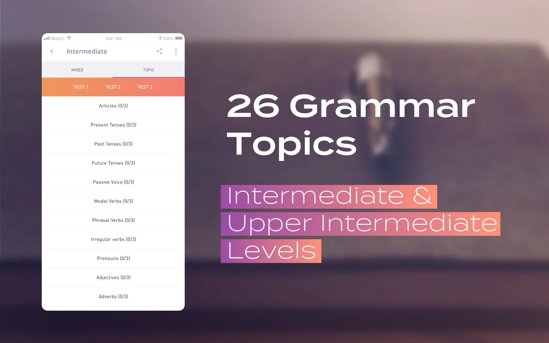 English Grammar Test | Indus Appstore | Screenshot