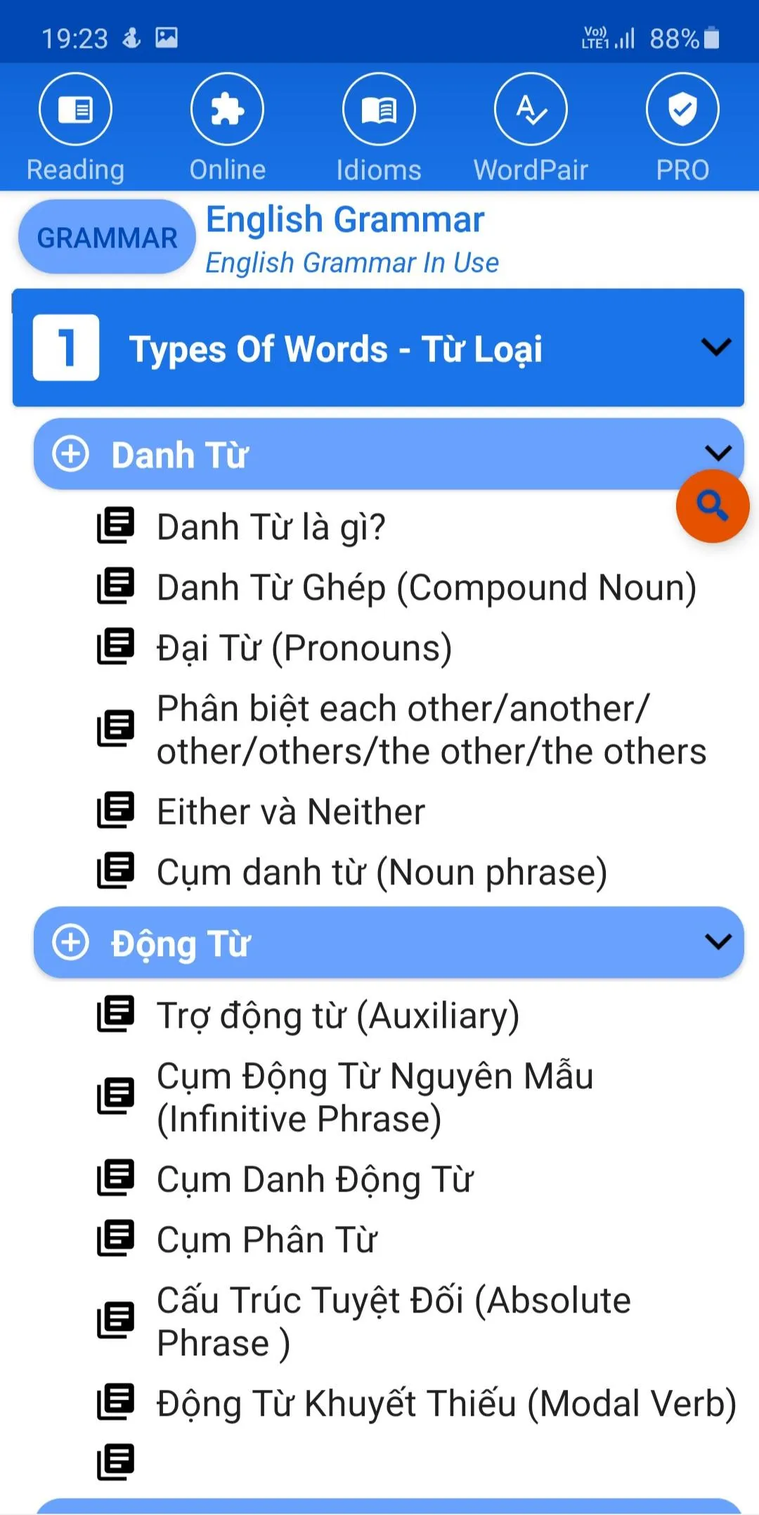 Bài tập Ngữ Pháp Tiếng Anh | Indus Appstore | Screenshot