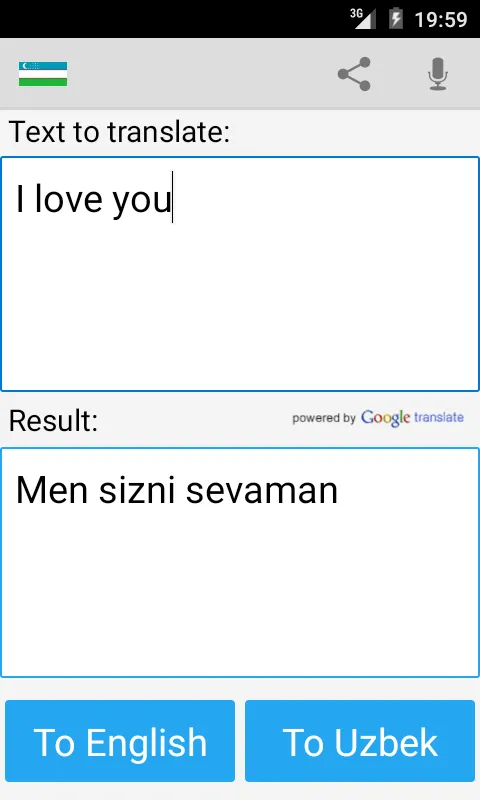 Uzbek English Translator | Indus Appstore | Screenshot