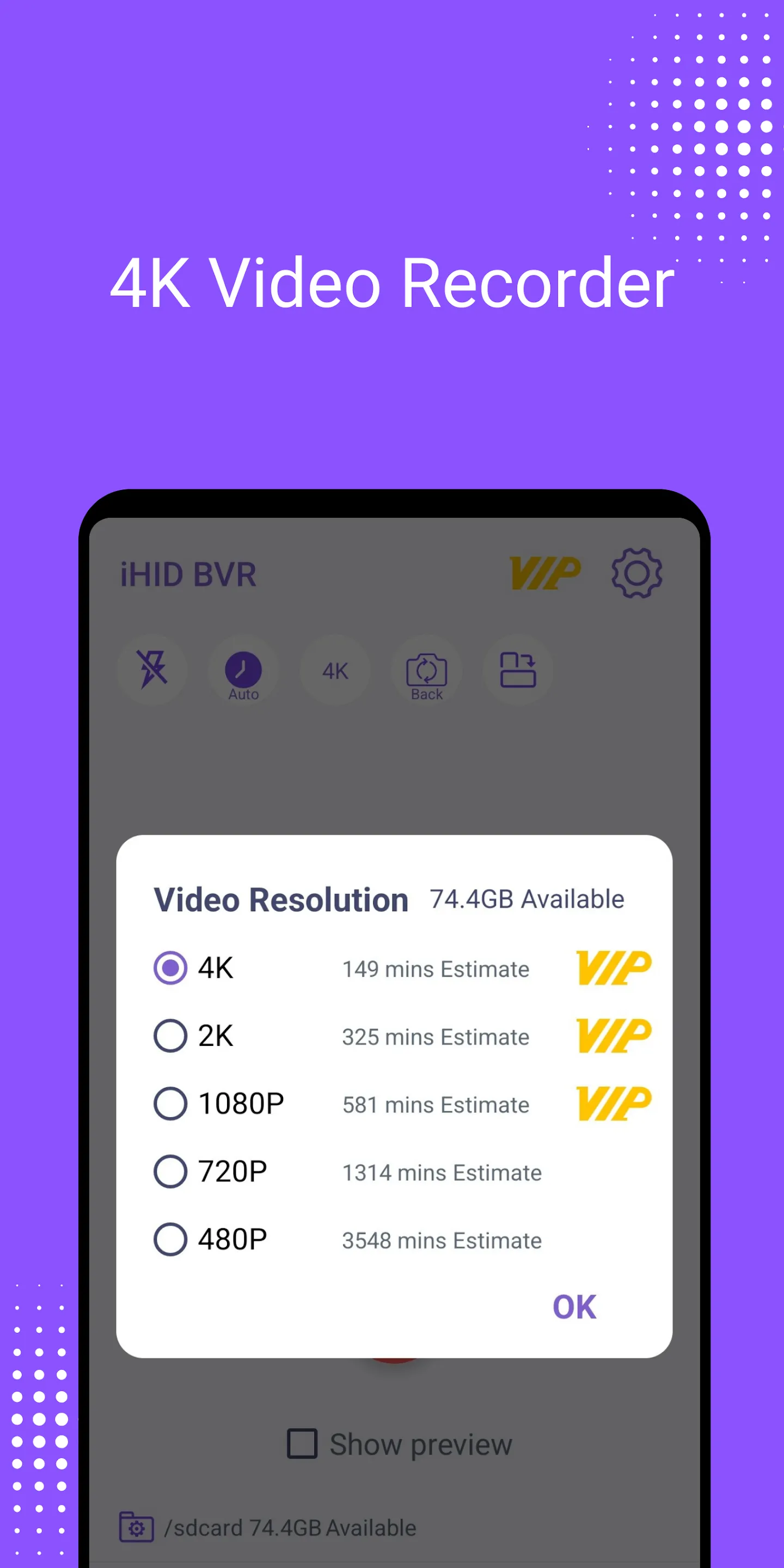iHID Background Video Recorder | Indus Appstore | Screenshot