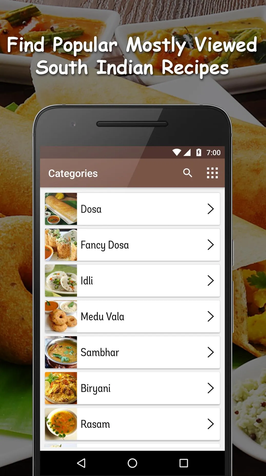 South Indian Recipes Videos | Indus Appstore | Screenshot