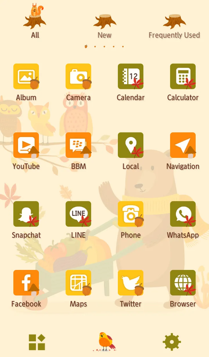 Autumn Forest Animals Theme | Indus Appstore | Screenshot