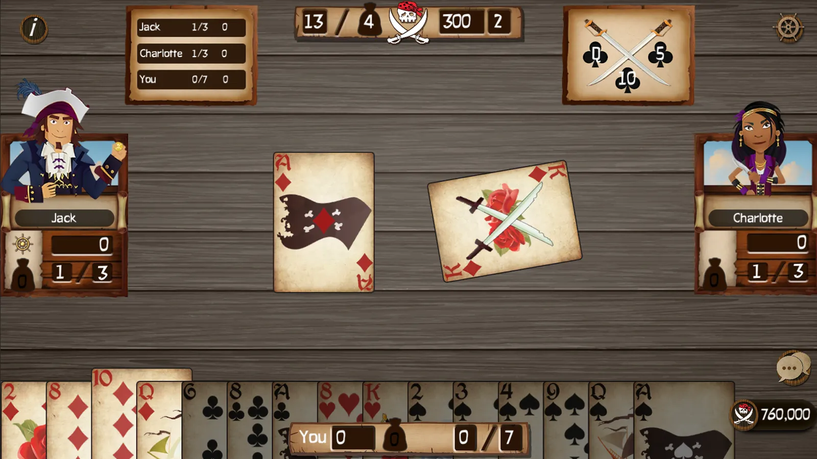 Spades Cutthroat Pirates | Indus Appstore | Screenshot