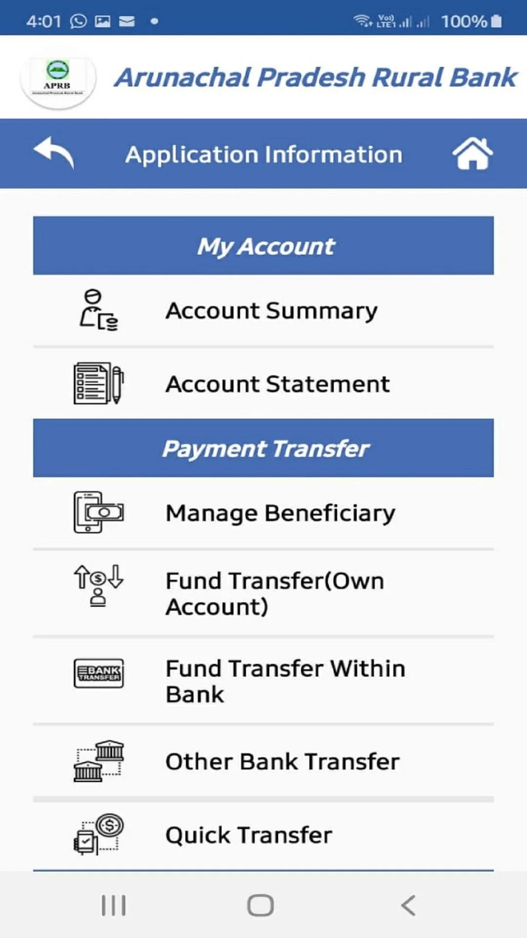 APRB Mobile Banking | Indus Appstore | Screenshot