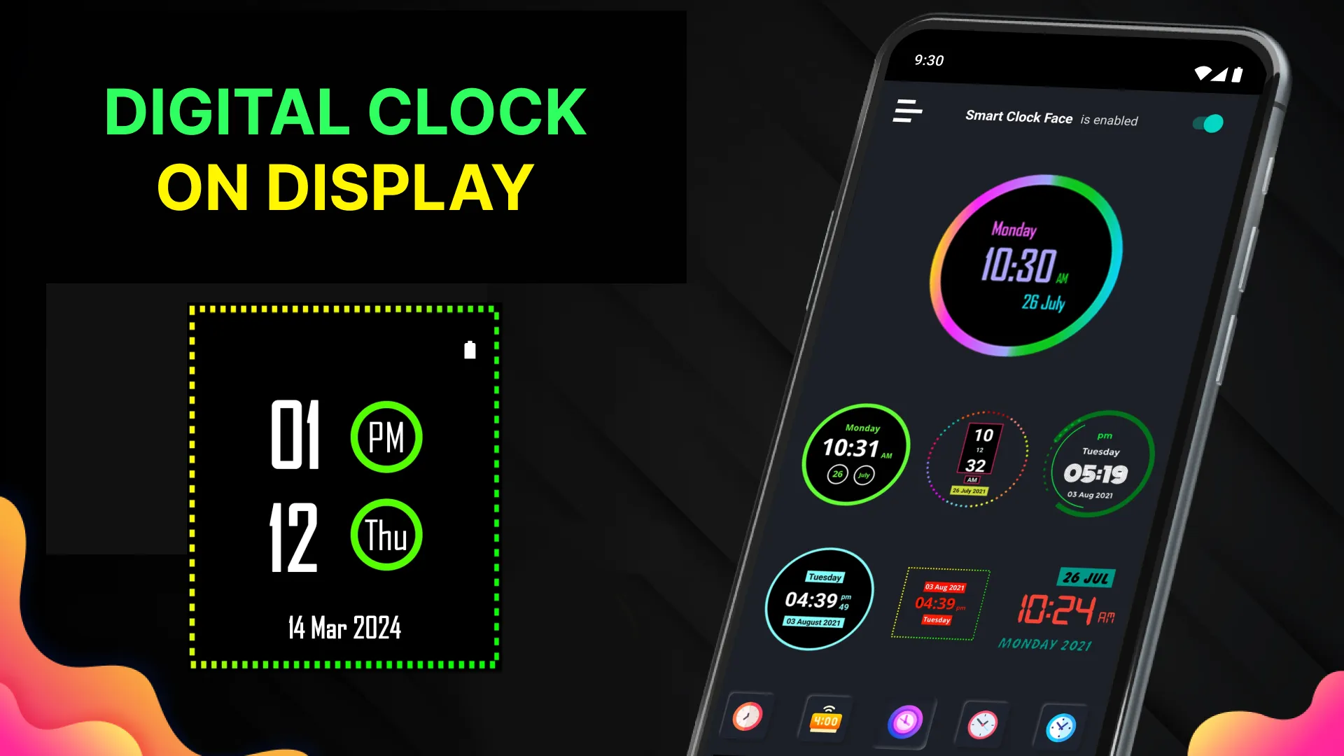 Neon Digital Clock | Indus Appstore | Screenshot