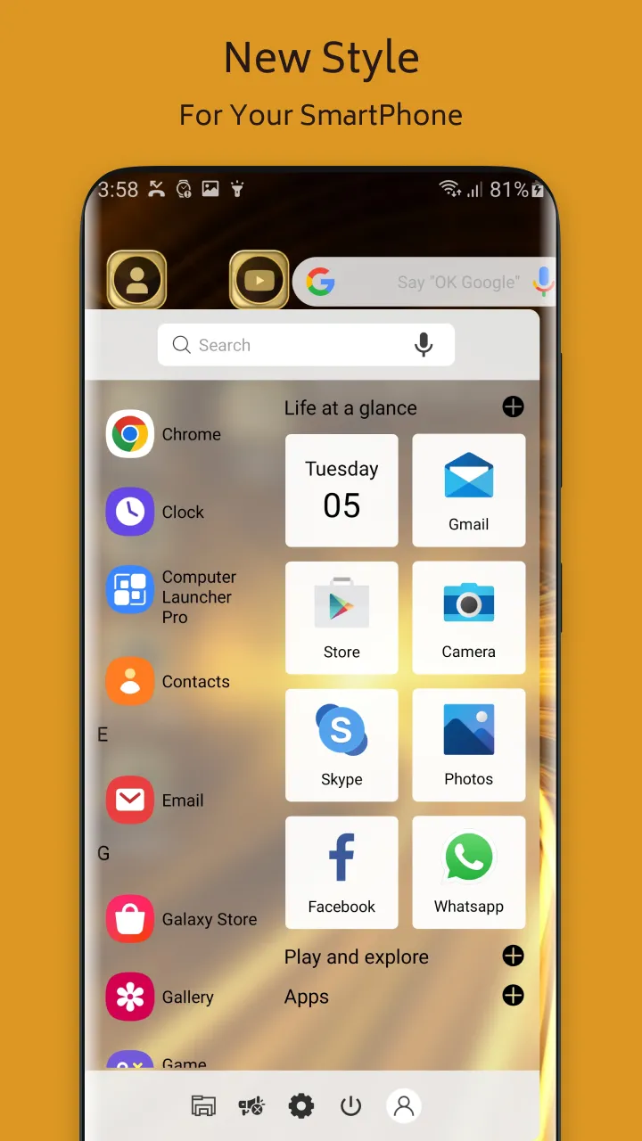 Golden Theme For  Launcher | Indus Appstore | Screenshot