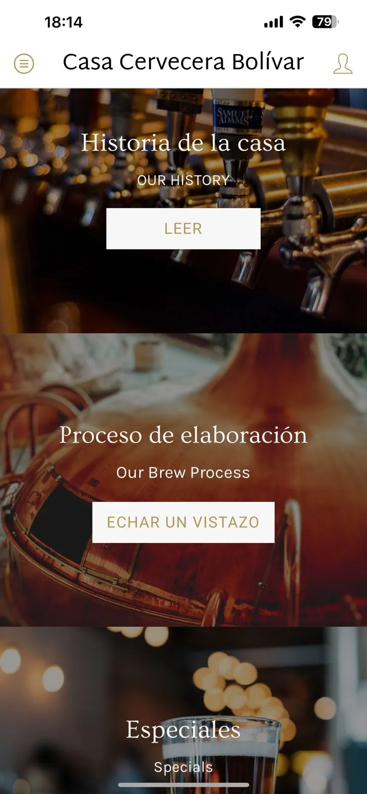 Casa cervecera Bolivar | Indus Appstore | Screenshot