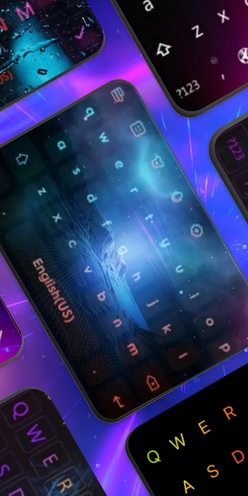 Neon LED Keyboard: Emoji, Font | Indus Appstore | Screenshot