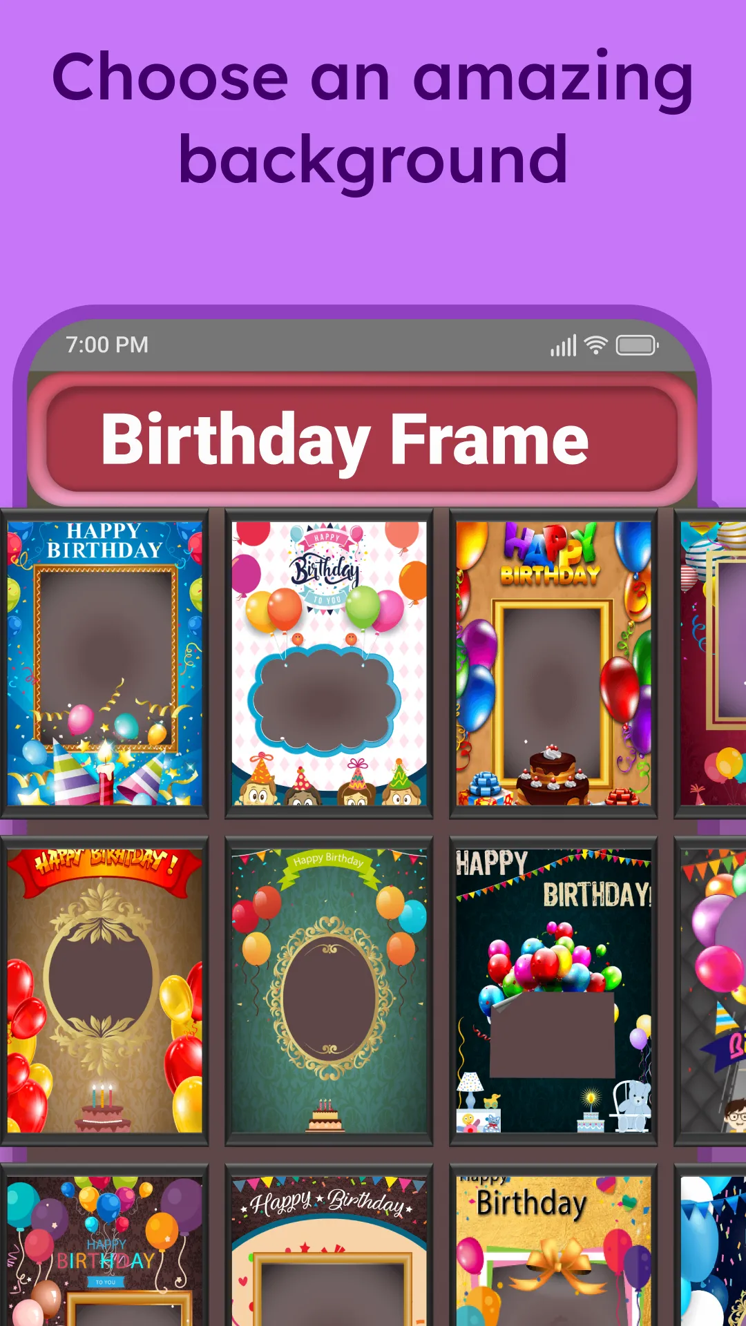 Birthday Photo Frame Maker | Indus Appstore | Screenshot