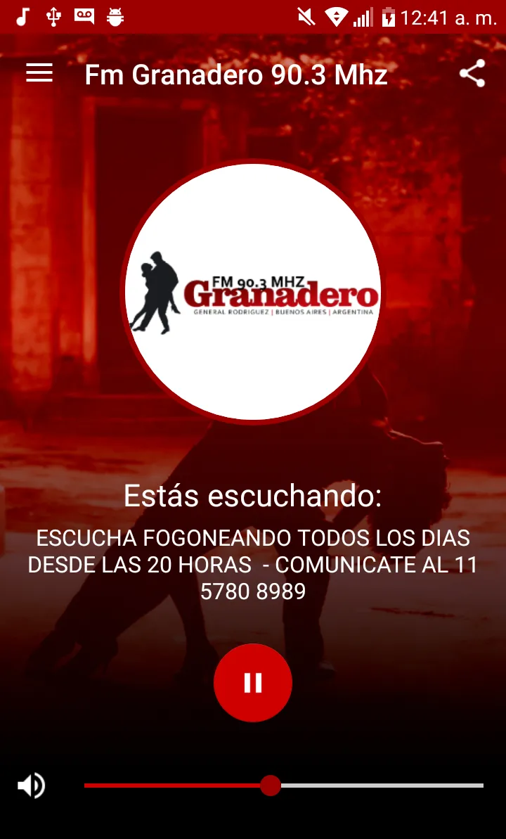 Fm Granadero General Rodríguez | Indus Appstore | Screenshot