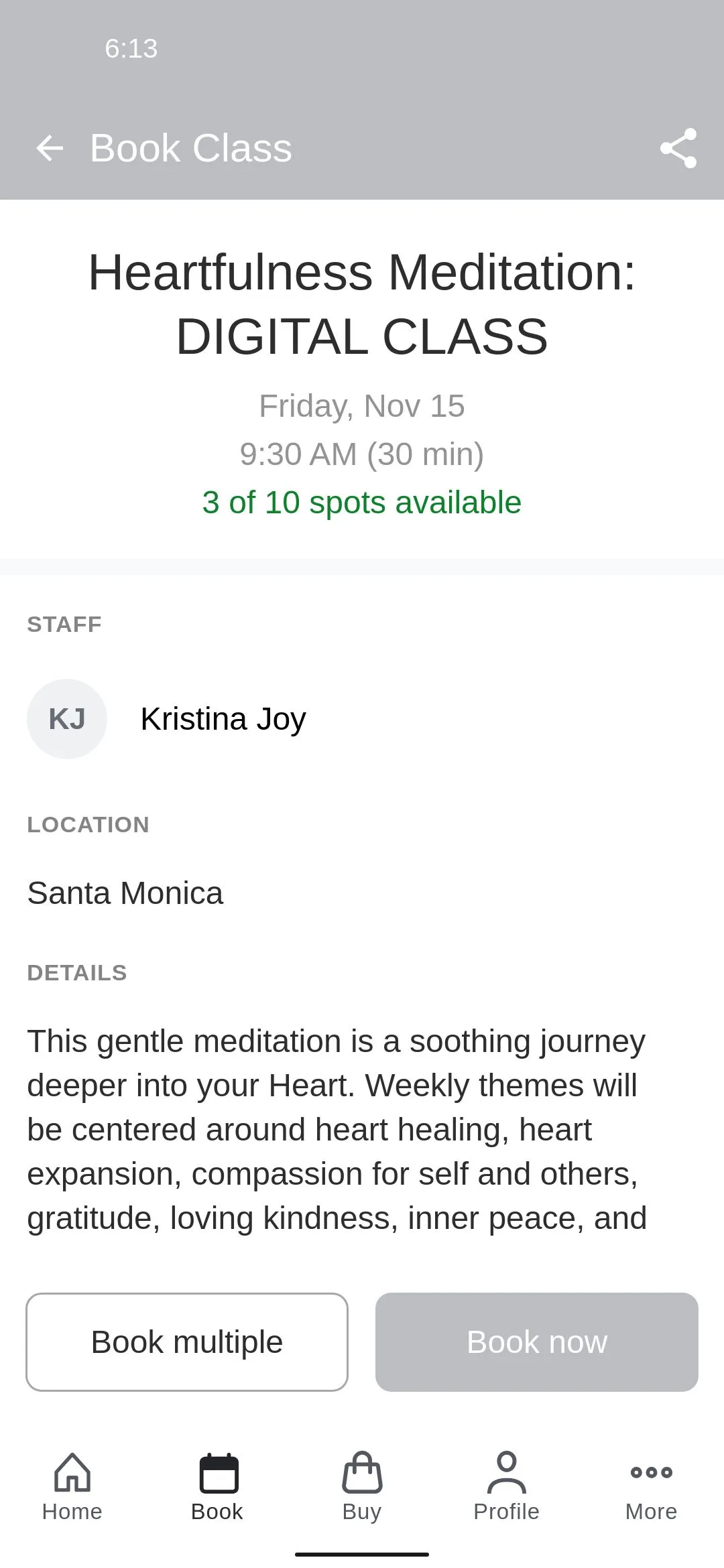 Unplug Meditation Booking | Indus Appstore | Screenshot