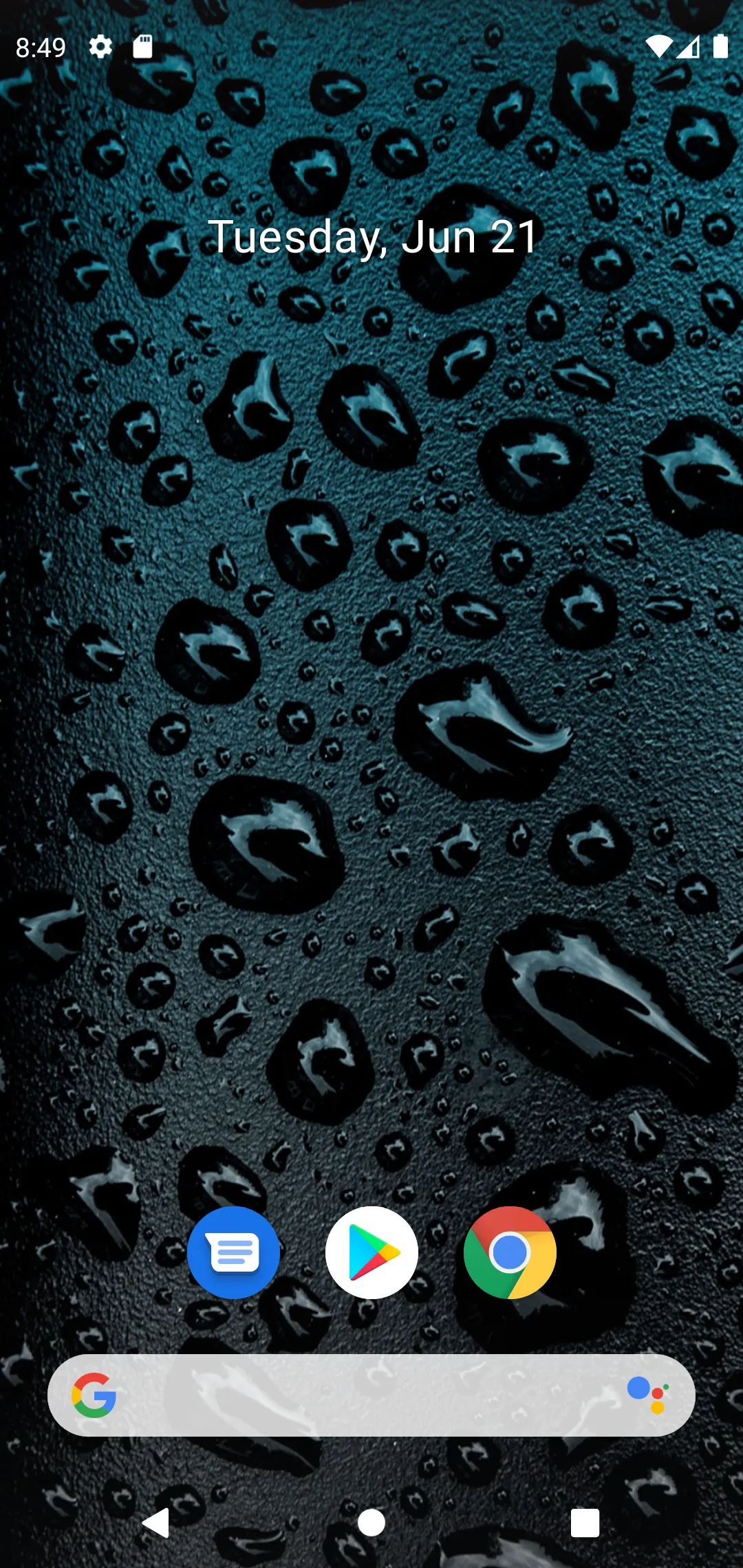 Black Water Droplets Wallpaper | Indus Appstore | Screenshot