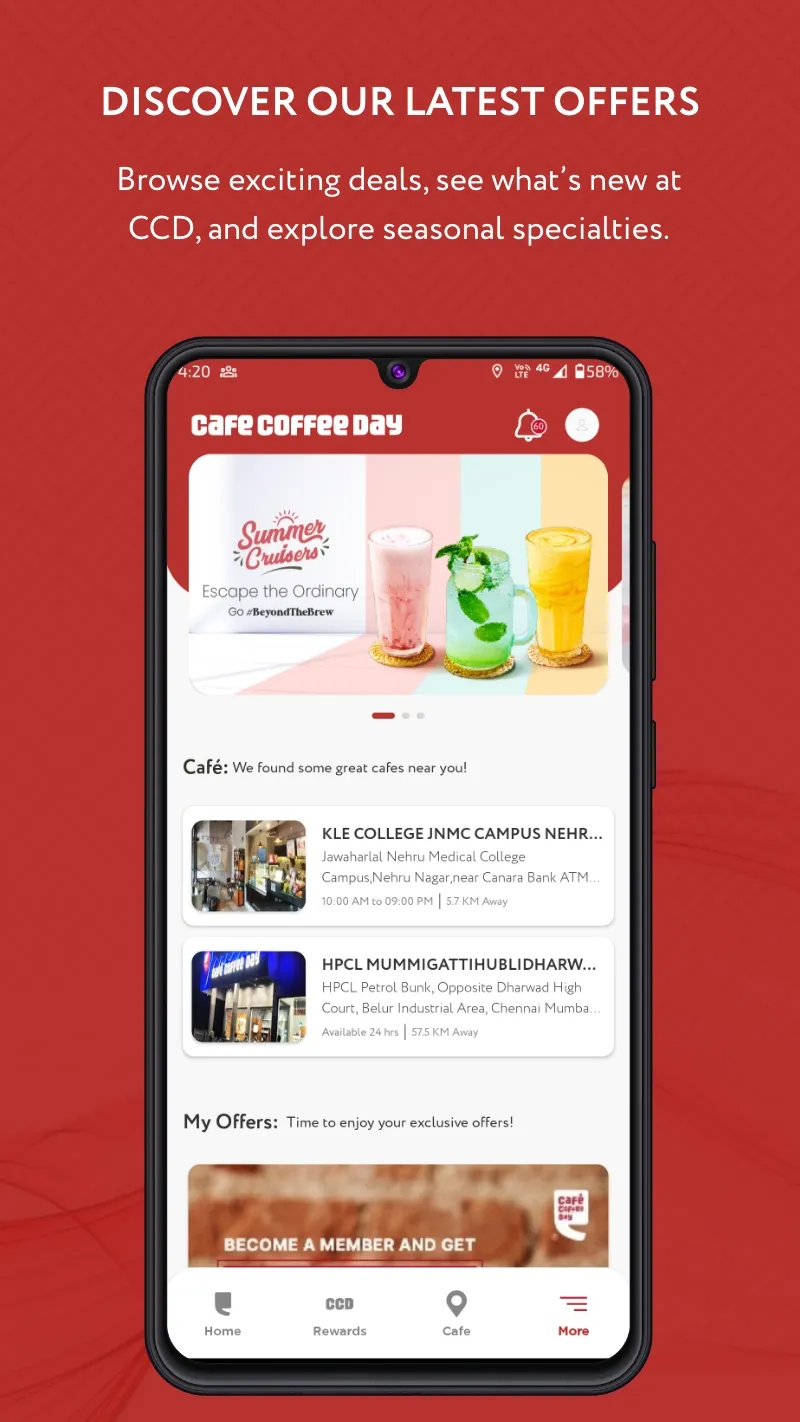 CCD - Café Coffee Day | Indus Appstore | Screenshot