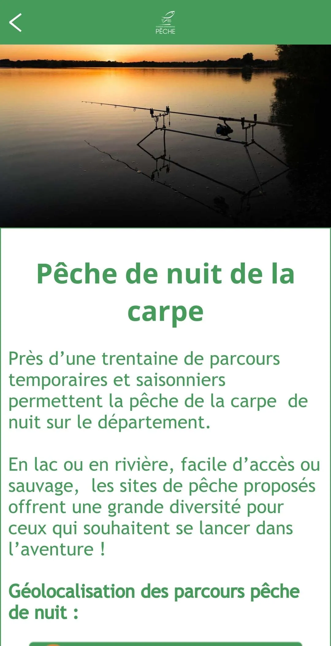 Fédération de Pêche de Vendée | Indus Appstore | Screenshot