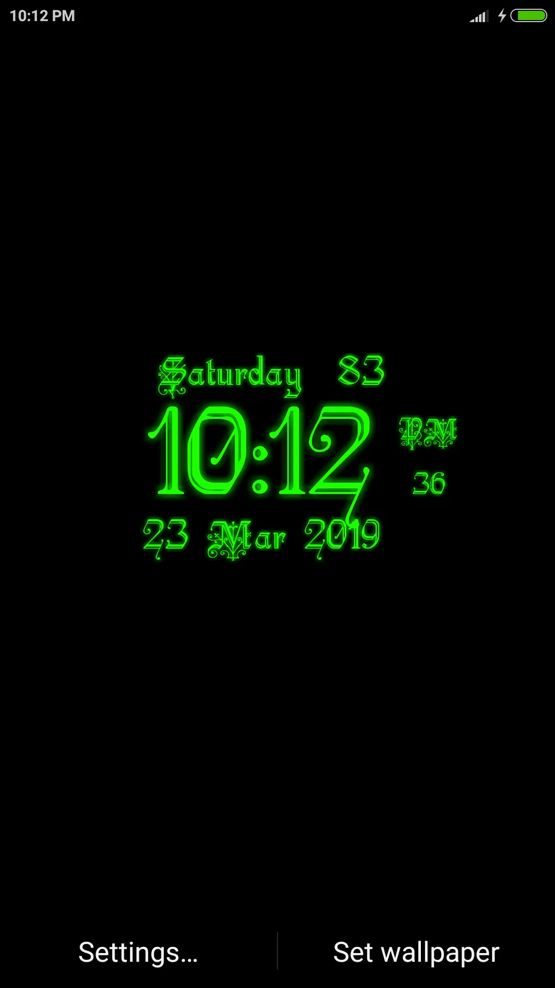 Classic Digital Clock Lwp | Indus Appstore | Screenshot