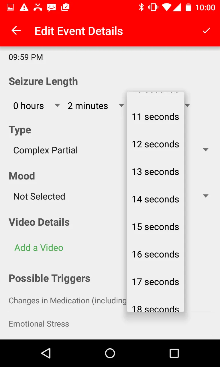 Seizure Tracker | Indus Appstore | Screenshot