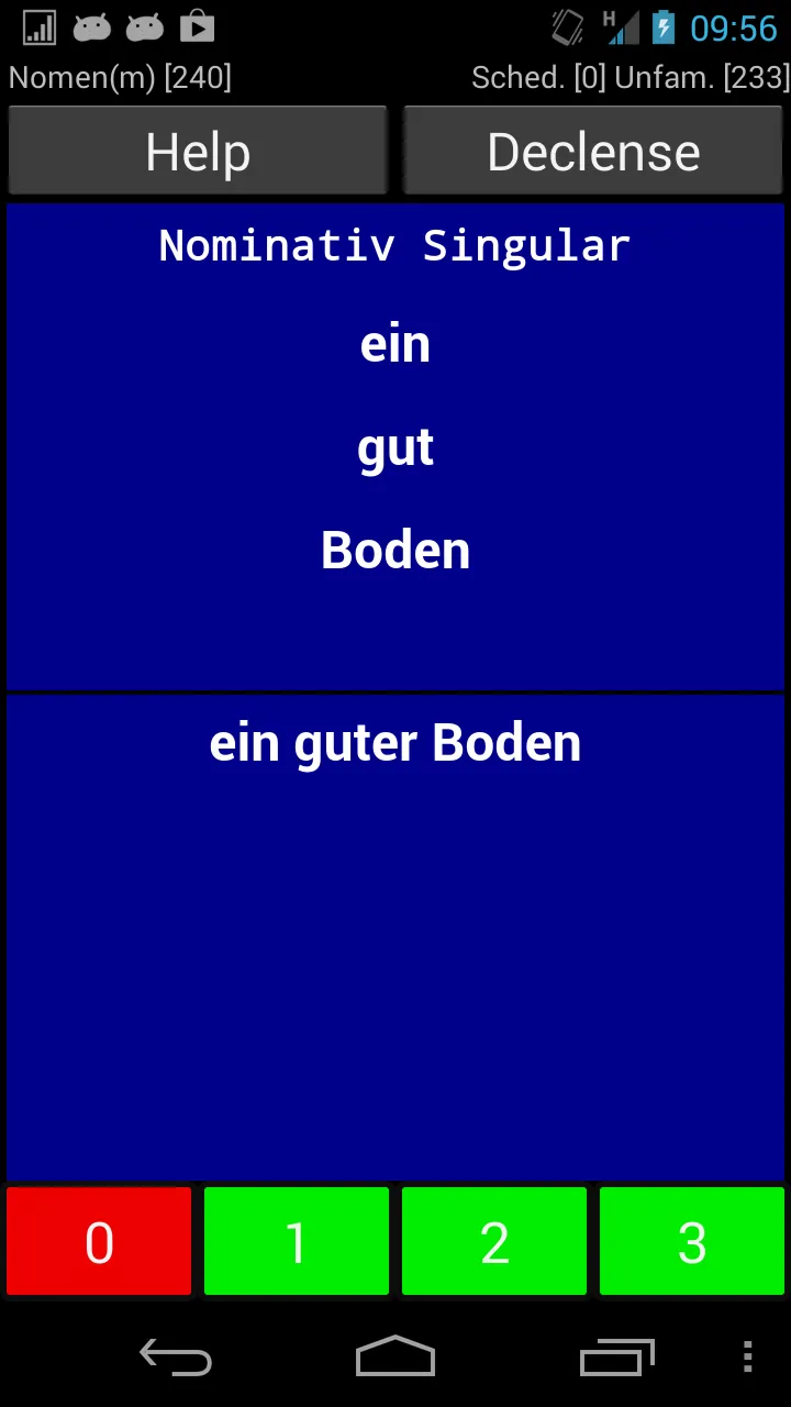 German Declension Trainer Pro | Indus Appstore | Screenshot