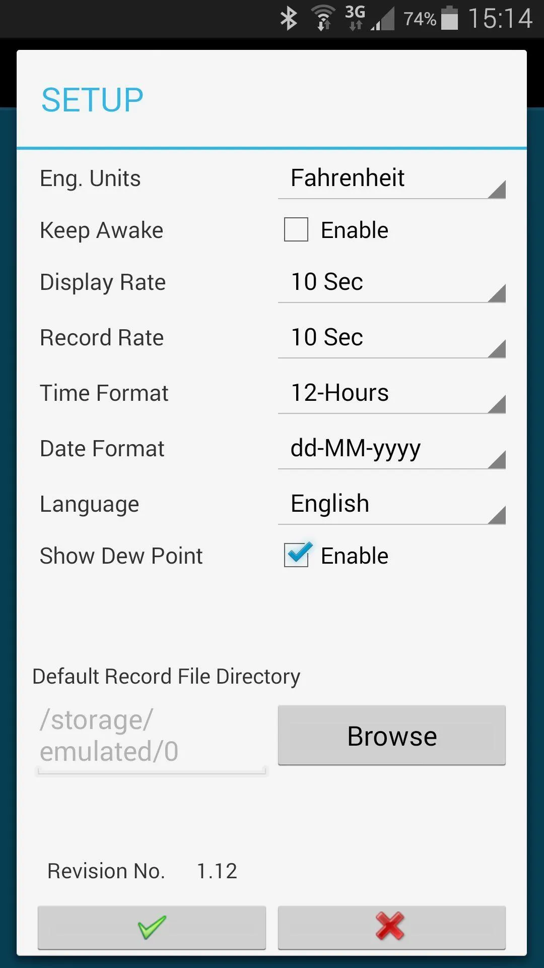 Humidity / Temperature Probe | Indus Appstore | Screenshot