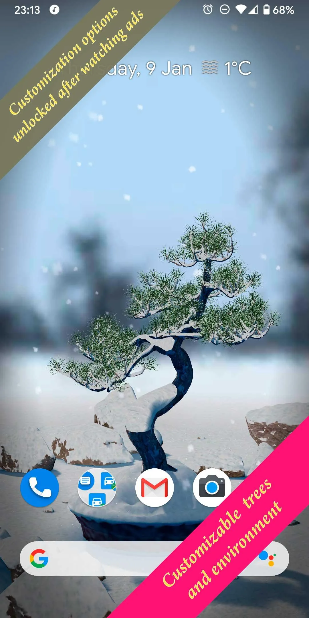 Bonsai 3D Live Wallpaper | Indus Appstore | Screenshot