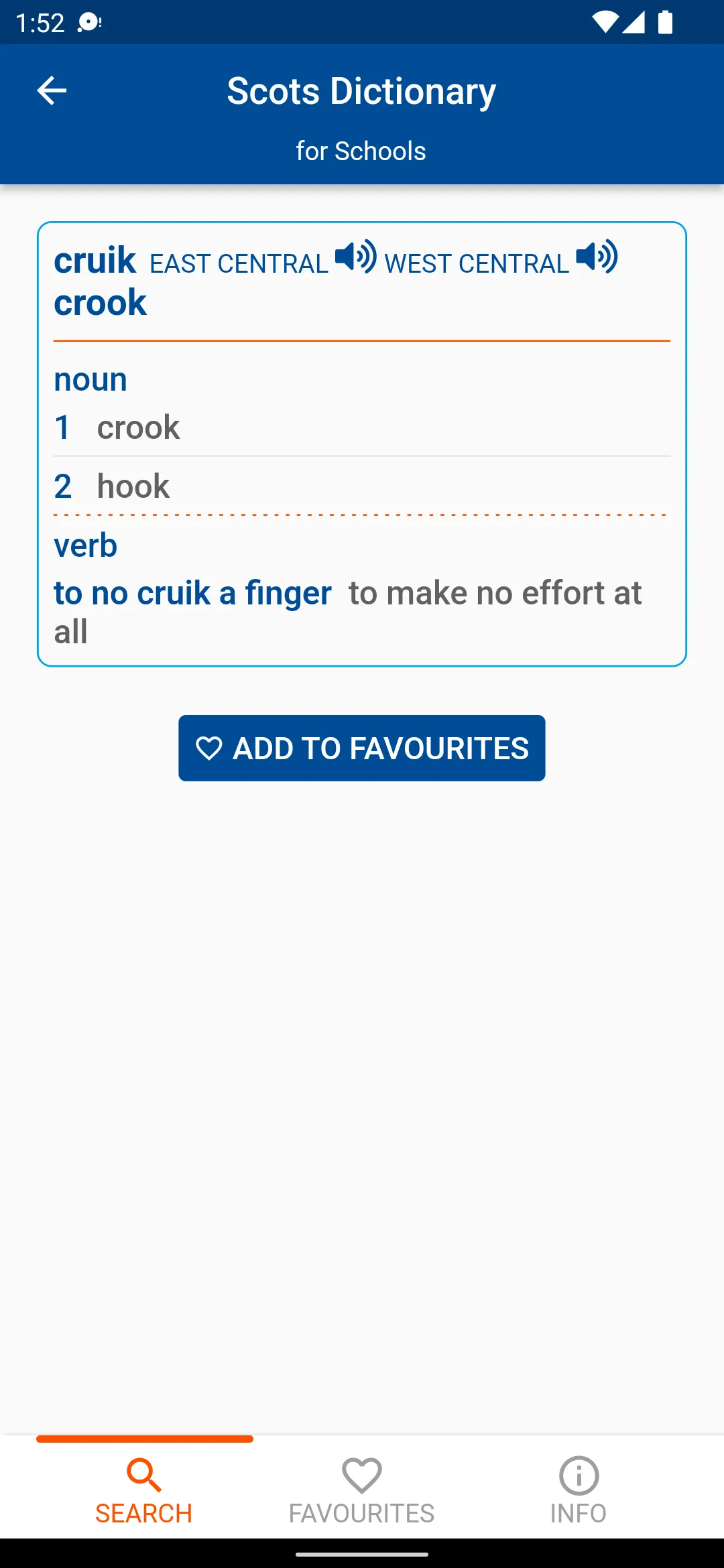 Scots Dictionary for Schools | Indus Appstore | Screenshot