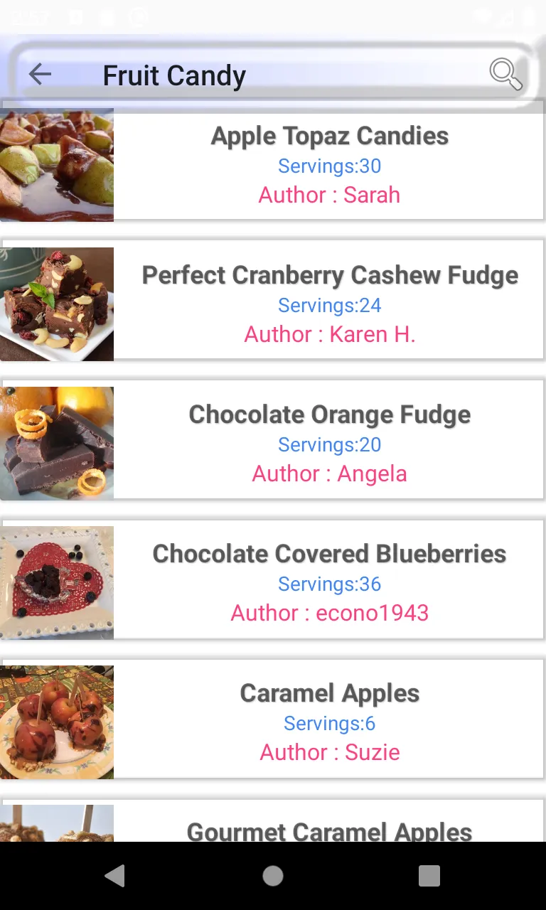 candy recipe | Indus Appstore | Screenshot