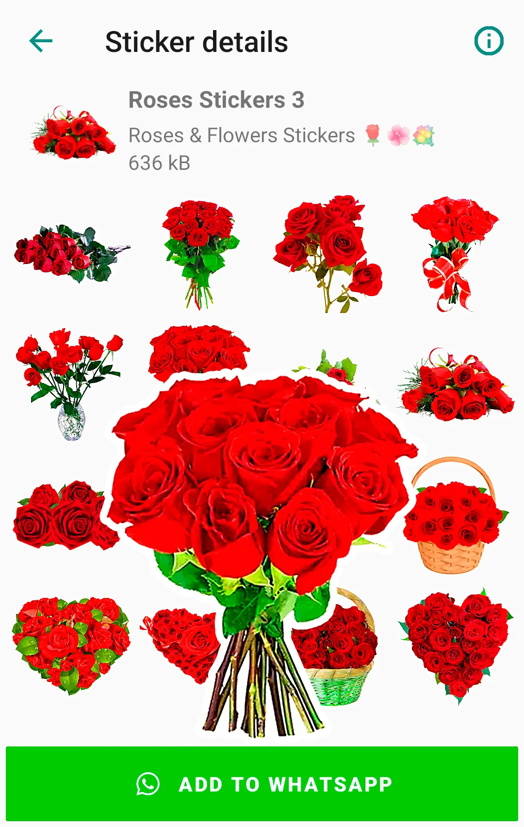 Roses Stickers for WhatsApp | Indus Appstore | Screenshot