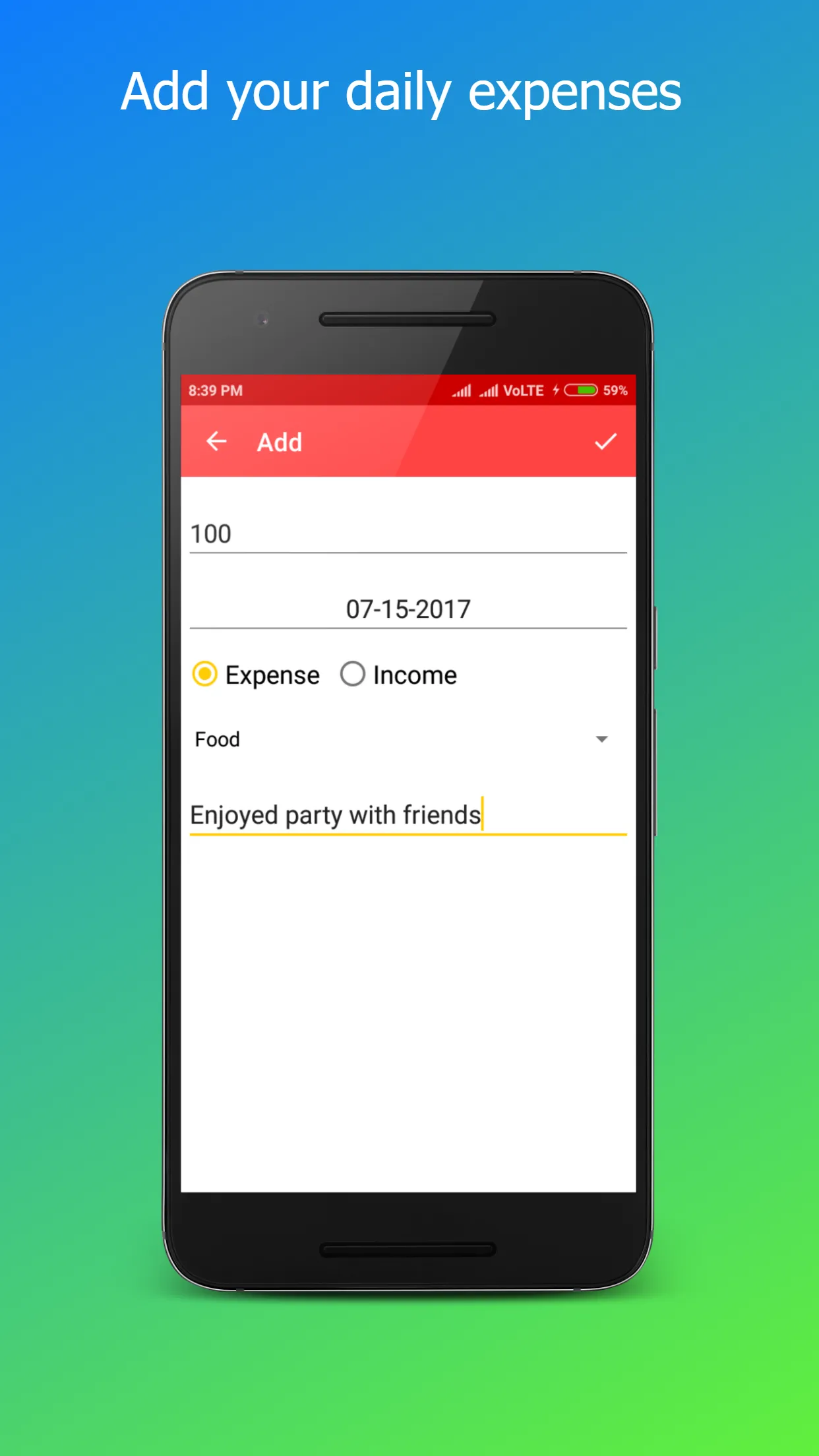 Budget Tracker with Notes | Indus Appstore | Screenshot