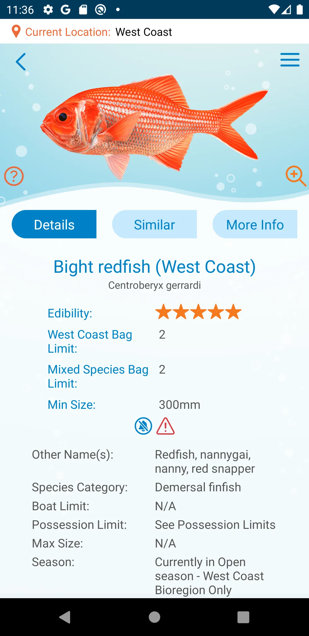 Recfishwest | Indus Appstore | Screenshot