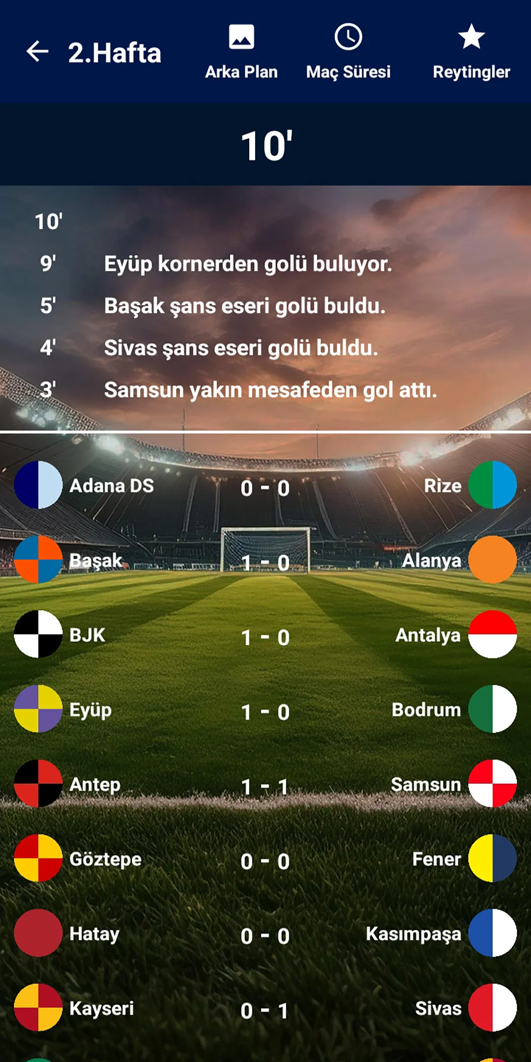 Türkiye Süper Lig Simülasyon | Indus Appstore | Screenshot