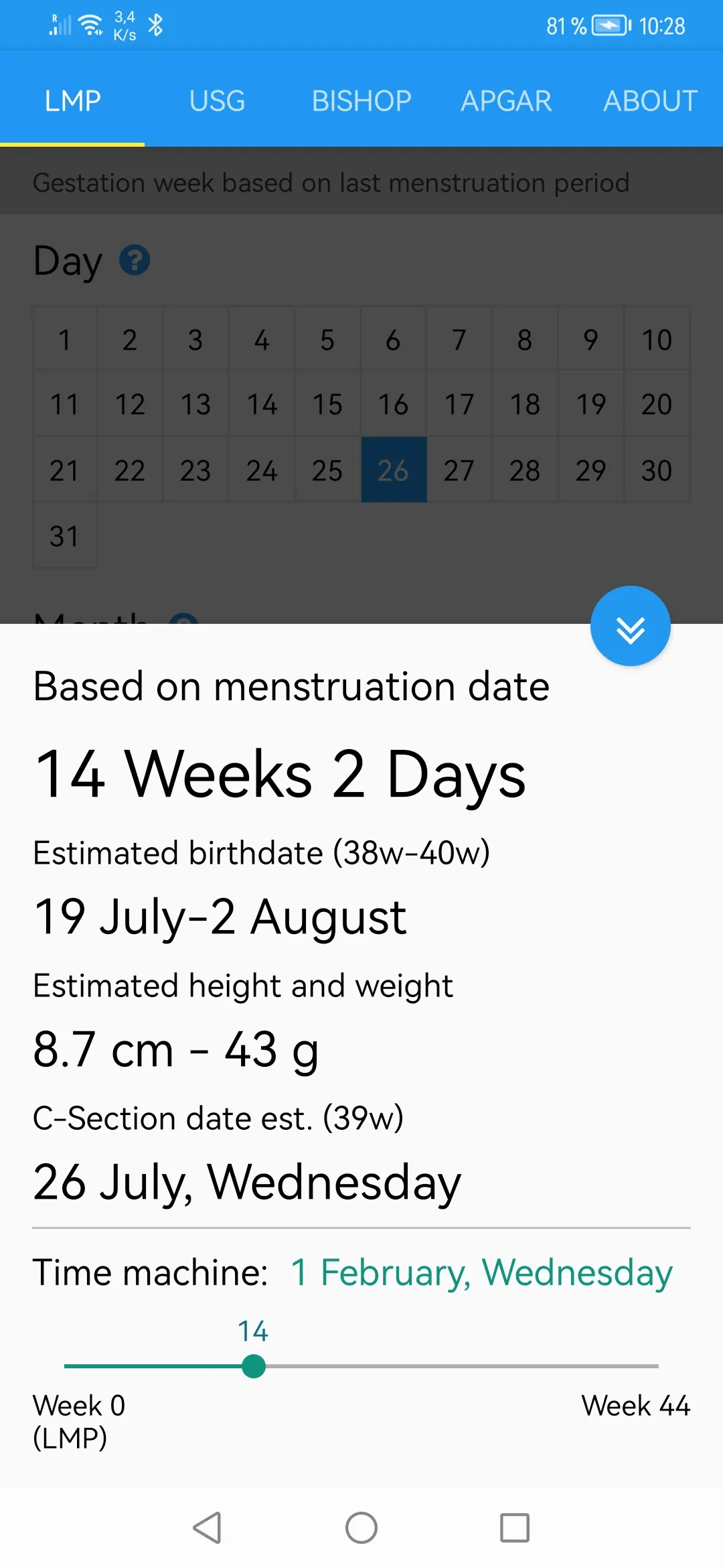 FAST Pregnancy Calculator | Indus Appstore | Screenshot