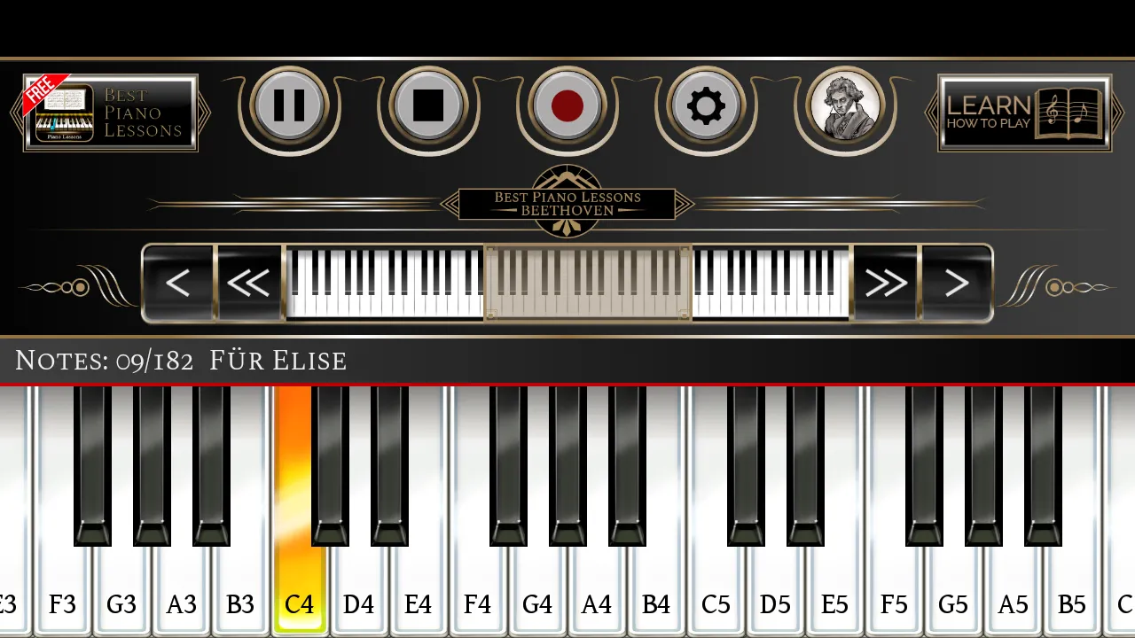 Piano Lessons Beethoven | Indus Appstore | Screenshot