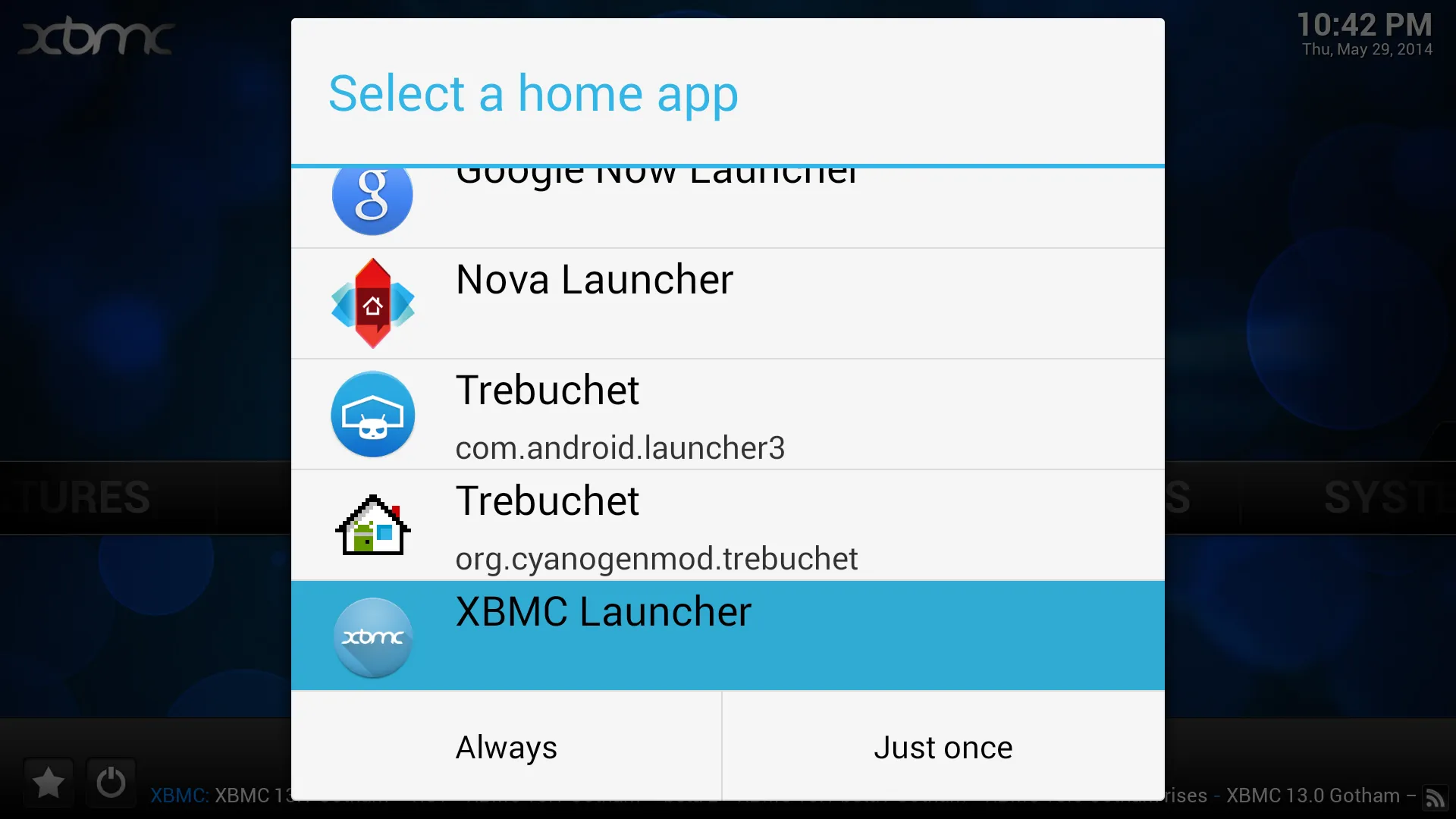 Launcher for XBMC™ | Indus Appstore | Screenshot