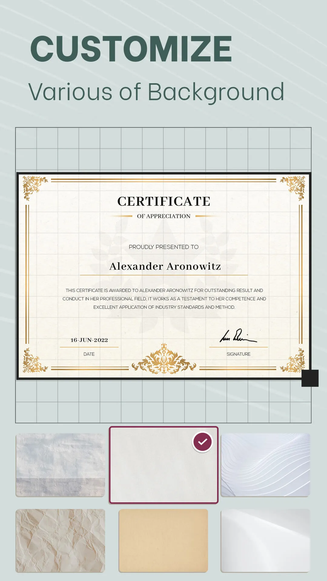 Certificate Templates & Maker | Indus Appstore | Screenshot