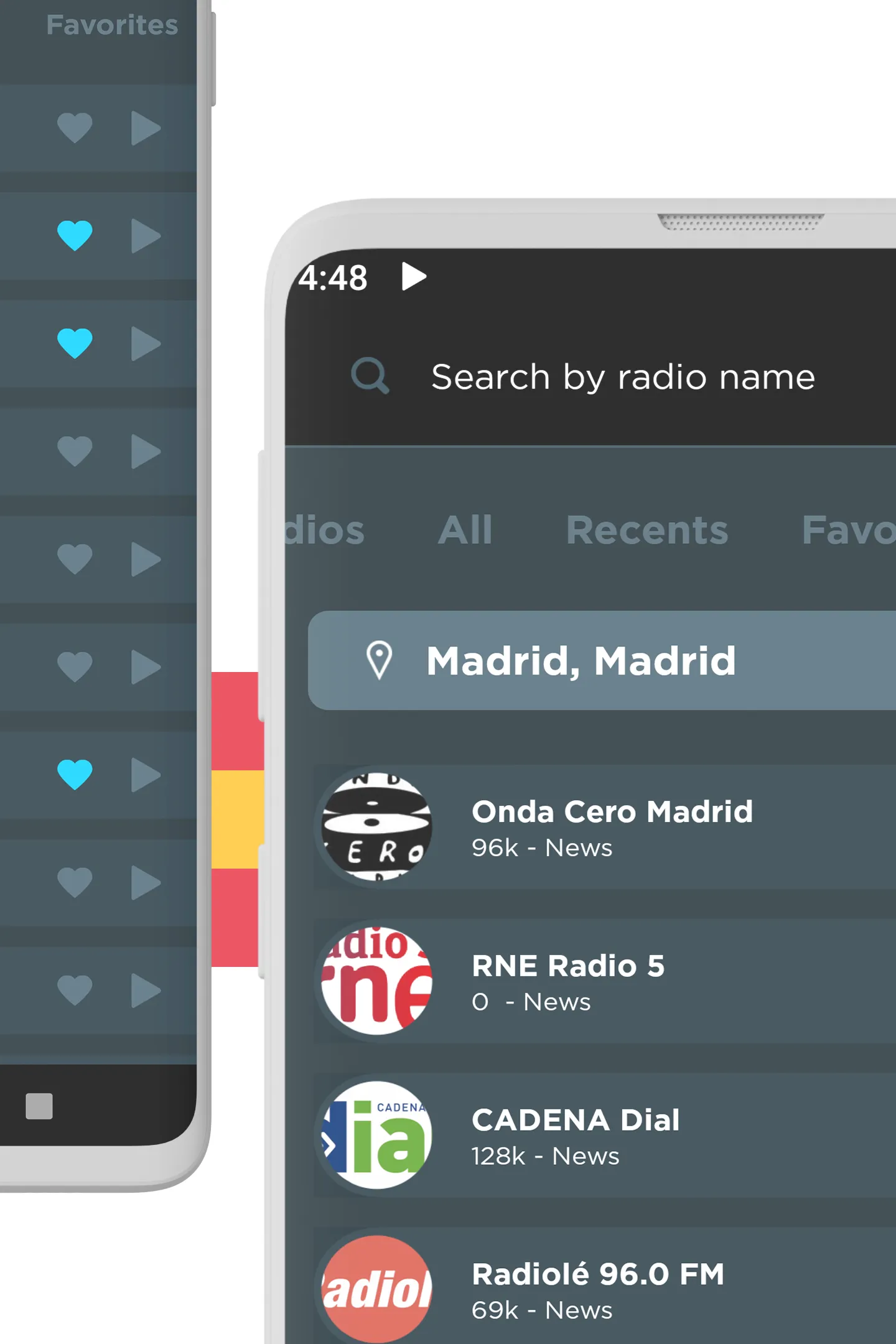 FM radios from Spain | Indus Appstore | Screenshot