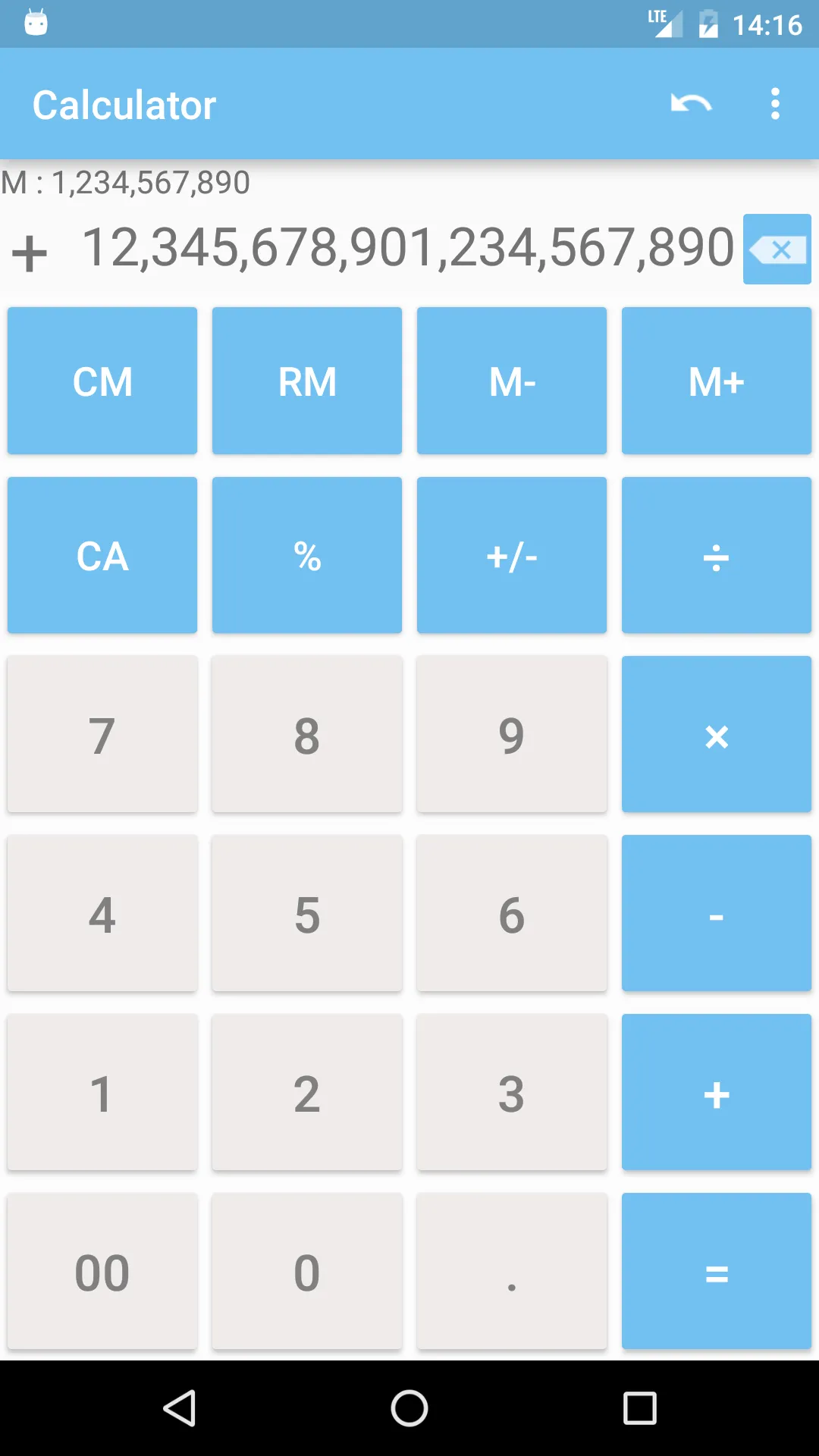 Calculator with many digit (Lo | Indus Appstore | Screenshot