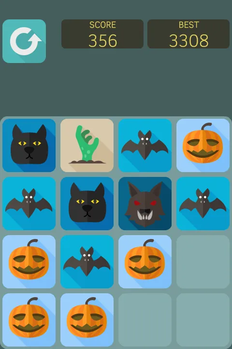 2048 Halloween Monster Treats | Indus Appstore | Screenshot